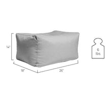 Load image into Gallery viewer, Pollina Rectangle Ottoman
